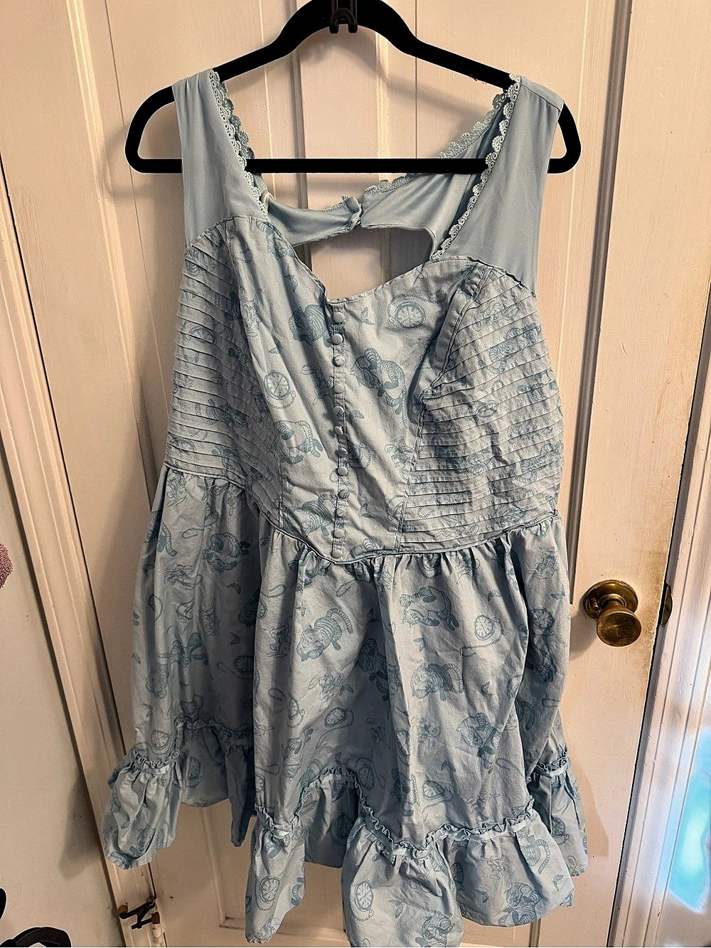 Hot topic Disney Alice Through the Looking Glass Blue Mini Dress Size 24